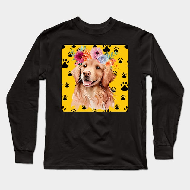 Funny, sweet dog. Long Sleeve T-Shirt by BlashkaShop